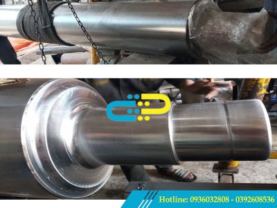 Nhận gia công chế tạo, sữa chữa trục đường kính đến 800, dài 6m